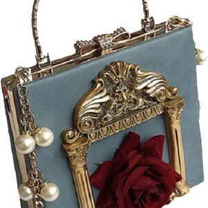 Victorian Handbag Gothic Purses Lolita Shoulder Bag for Women Vintage Clutch